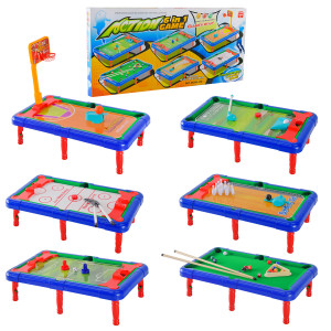 Настольная игра Action 6в1, 32 х 30 х 5 см